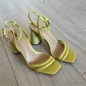 Sam Edelman Yellow/Green Strappy Heels